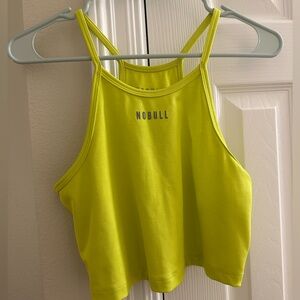 Nobull Project ribbed halter crop tank